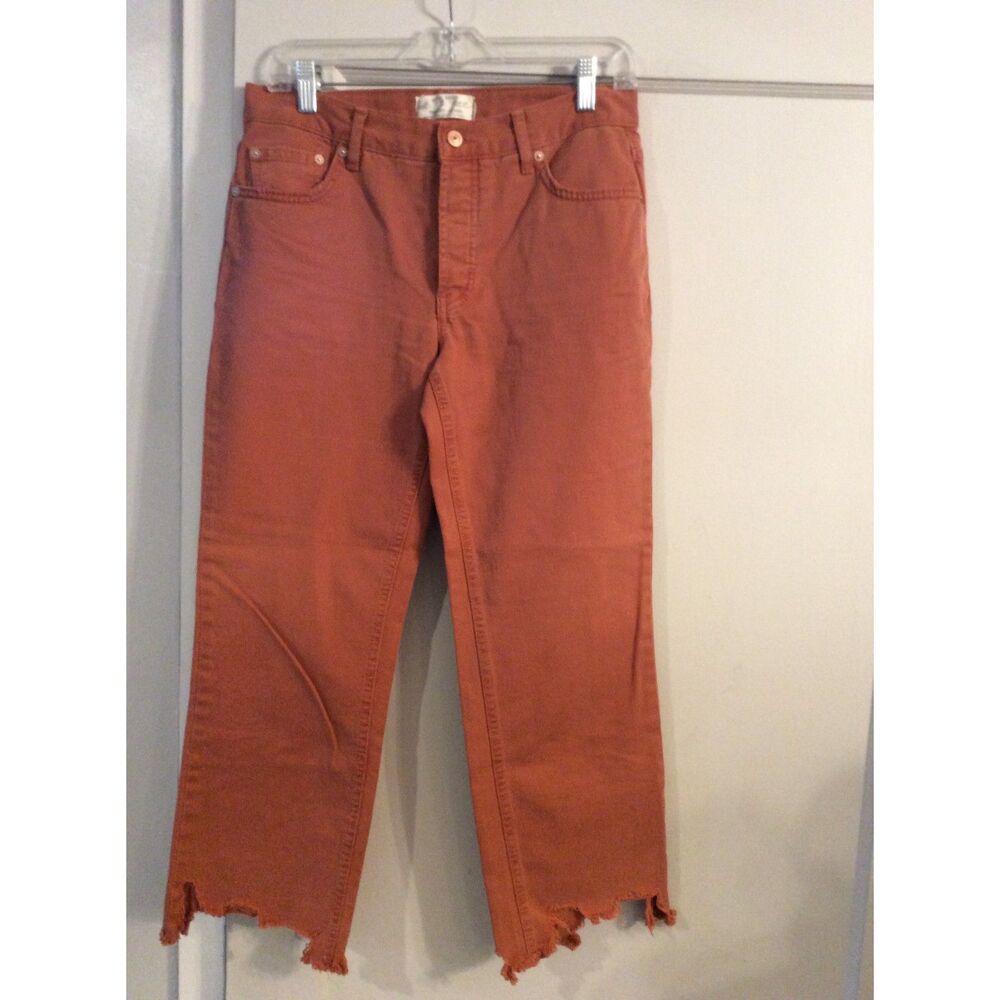 We the Free Size 27 Terracotta Rolling on the River Button Up Jeans